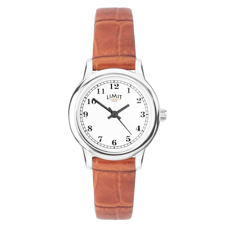 Limit Ladies Tan Leather Strap Watch