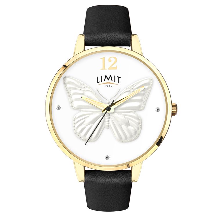 Limit Secret Garden Ladies Gold Plated 3d Effect Watch