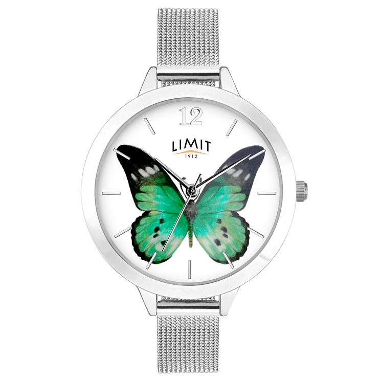 Limit Secret Garden Ladies Silver Coloured Mesh Watch