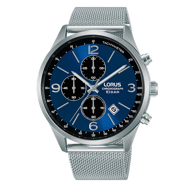 Lorus Dress Mens Stainless Steel Mesh Bracelet Watch