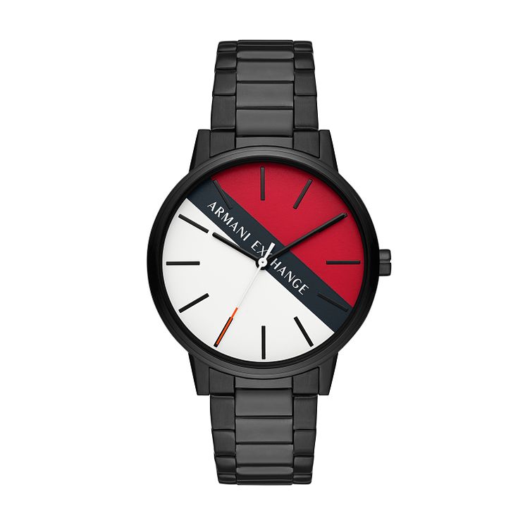 Armani Exchange Cayde Mens Black Ip Bracelet Watch
