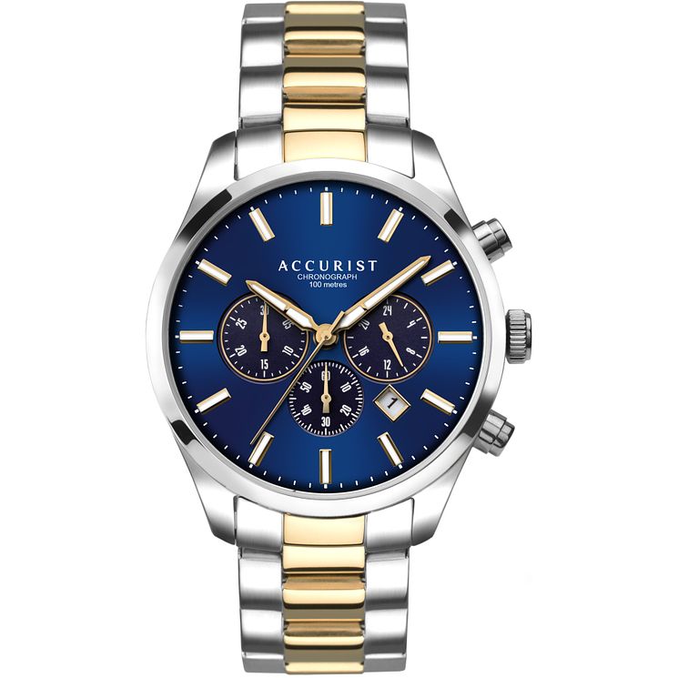 Accurist Chronograph Two Tone Bracelet Watch