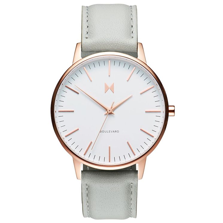 Mvmt Boulevard Ladies Grey Leather Strap Watch