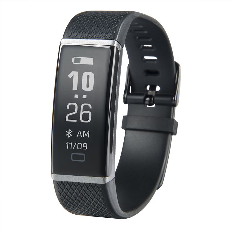 Nuband Active 3 Black Rubber Strap Fitness Tracker