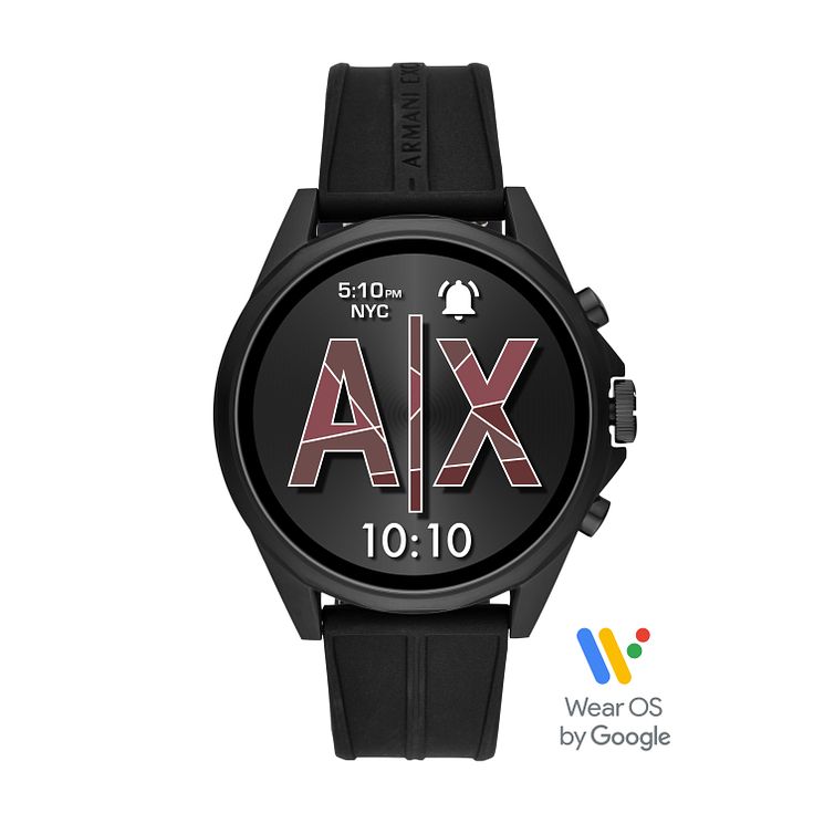 Armani Exchange Connected Mens Black Strap Smartwatch