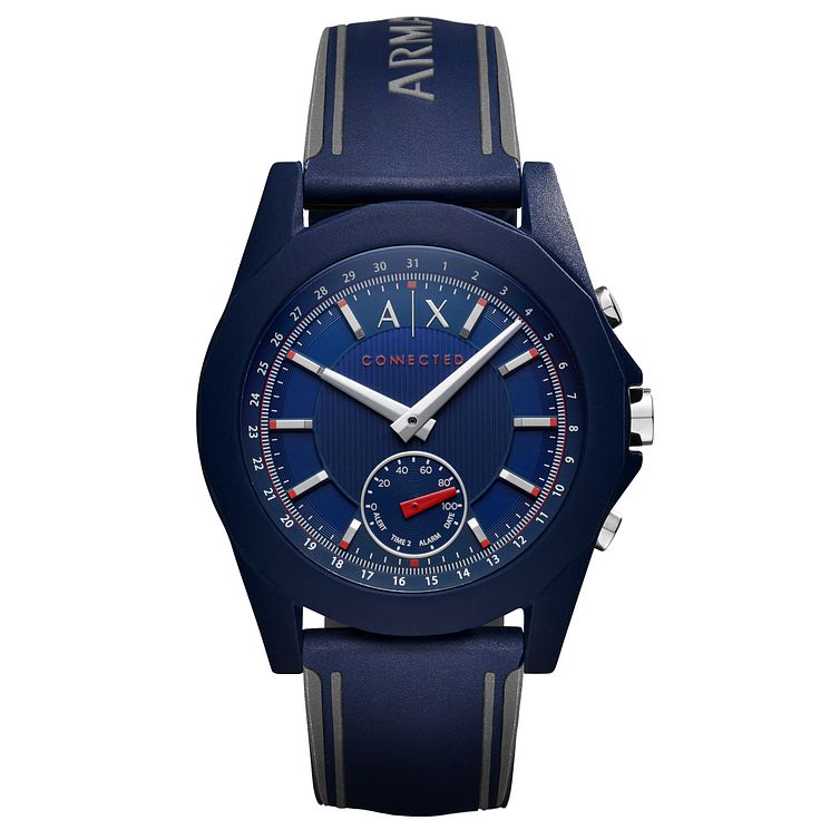 Armani Exchange Connected Mens Blue Hybrid Smartwatch