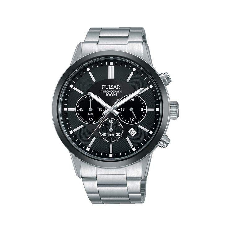 Pulsar Mens Chronograph 100m Bracelet Watch