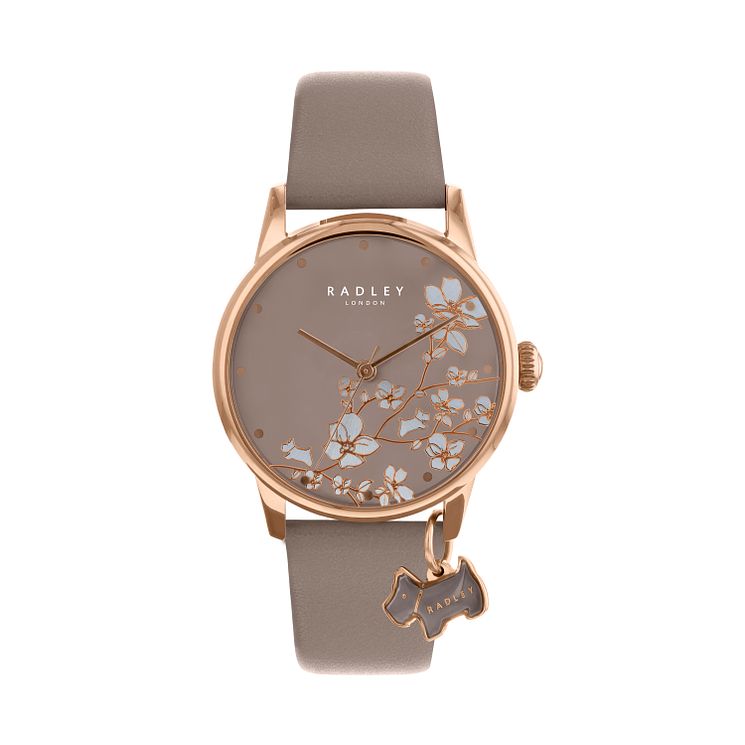 Radley Ladies Taupe Dial Taupe Leather Strap Watch