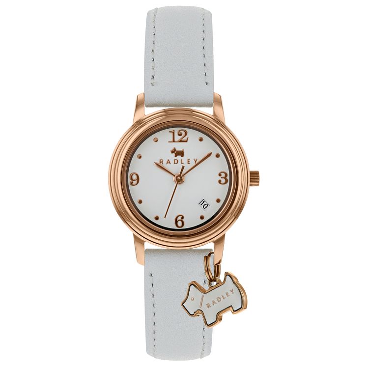 Radley Ladies White Leather Strap Watch