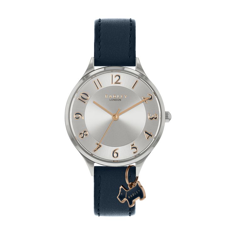 Radley Saxon Ladies Dark Blue Leather Strap Watch