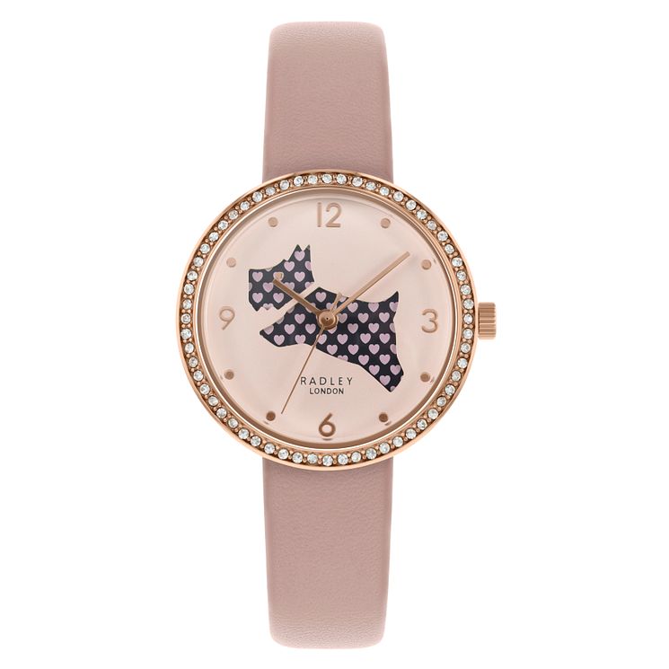 Radley The Great Outfoors Ladies Pink Leather Strap Watch