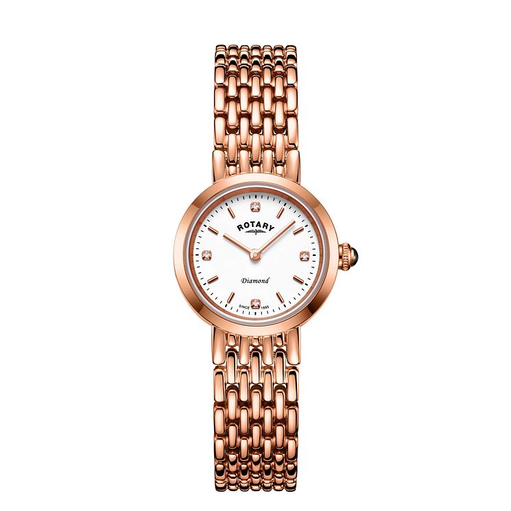 Rotary Balmoral Ladies Rose Gold Tone Bracelet Watch