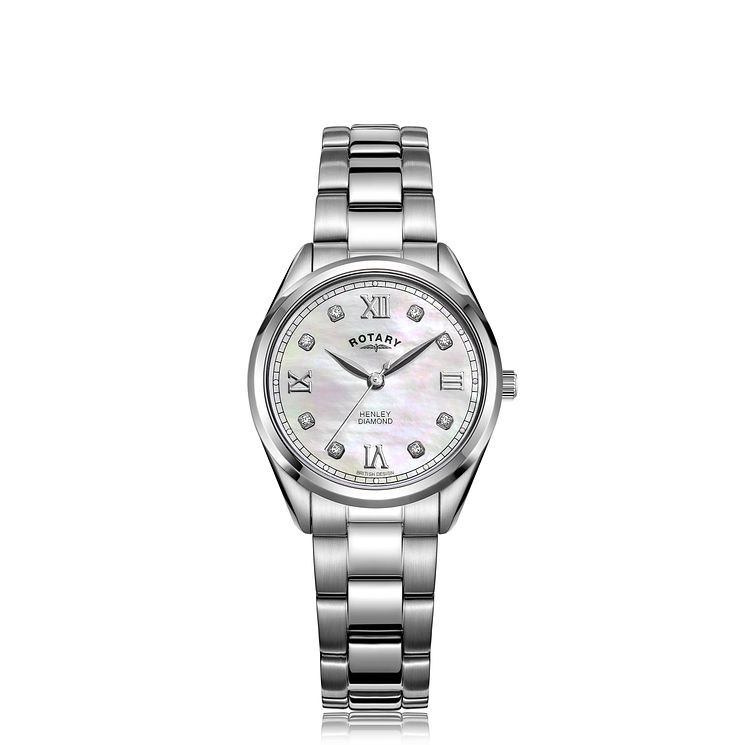 Rotary Henley Diamond Ladies Stainless Steel Bracelet Watch