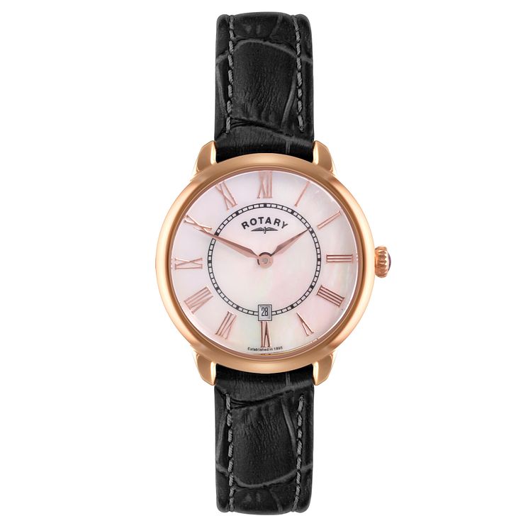 Rotary Ladies Elise Leather Strap Watch