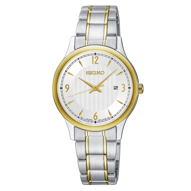 Seiko Classic Dress Ladies Two Tone Bracelet Watch