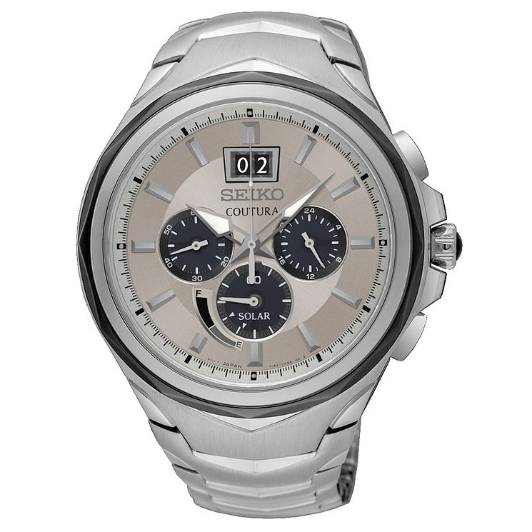 Seiko Coutura Chronograph Stainless Steel Bracelet Watch
