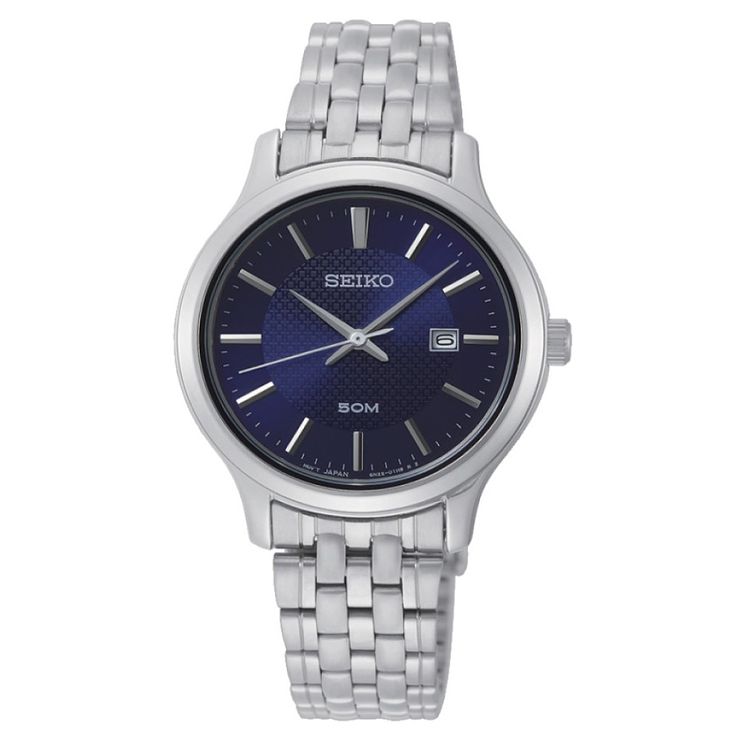 Seiko Ladies Blue Dial Stainless Steel Bracelet Watch