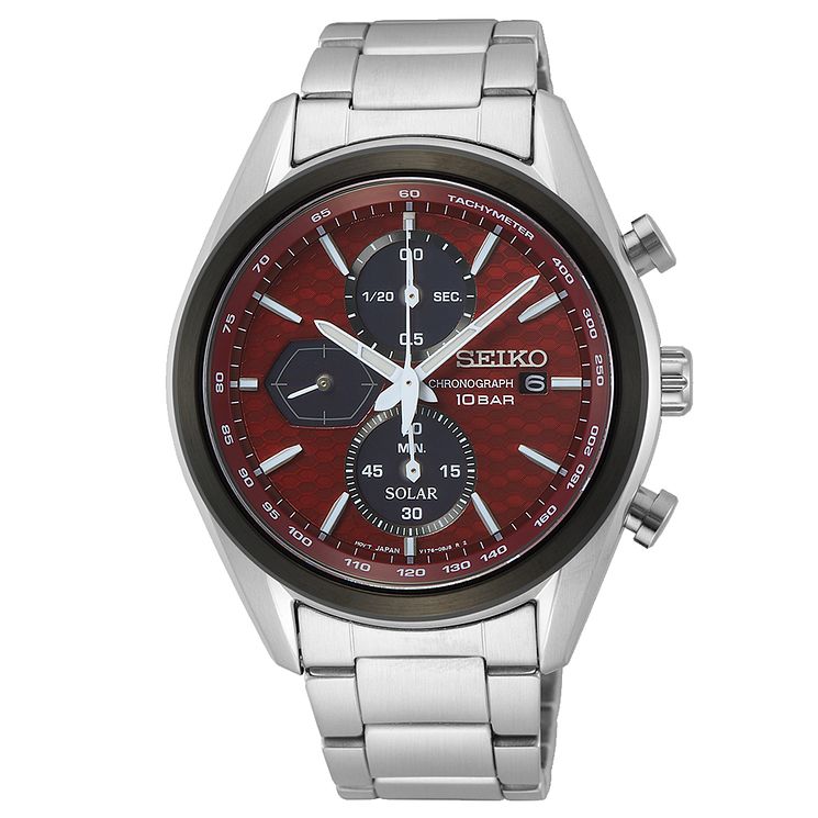 Seiko Macchina Sportiva Mens Stainless Steel Bracelet Watch