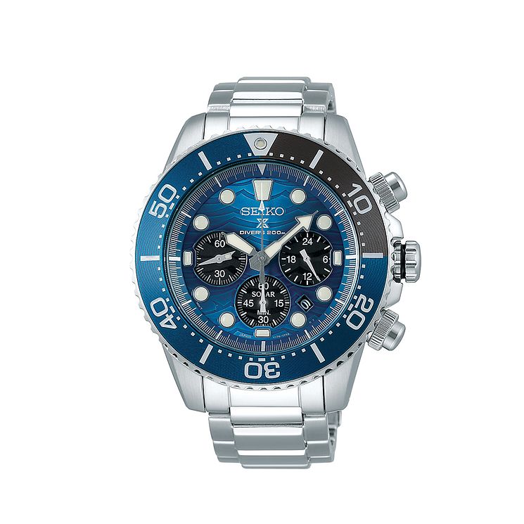 Seiko Prospex Save The Ocean Stainless Steel Bracelet Watch
