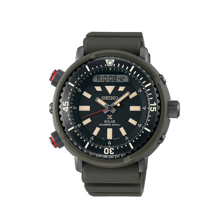 Seiko Prospex Street Green Silicone Strap Watch