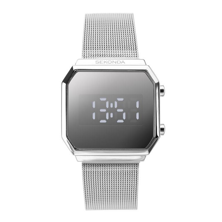 Sekonda Digital Ladies Stainless Steel Bracelet Watch