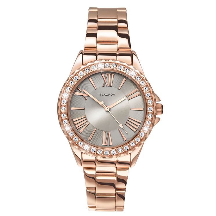 Sekonda Editions Ladies Rose Gold-plated Bracelet Watch