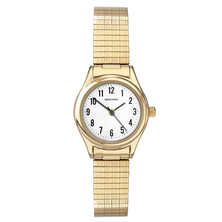 Sekonda Ladies Gold-plated Expander Strap Watch