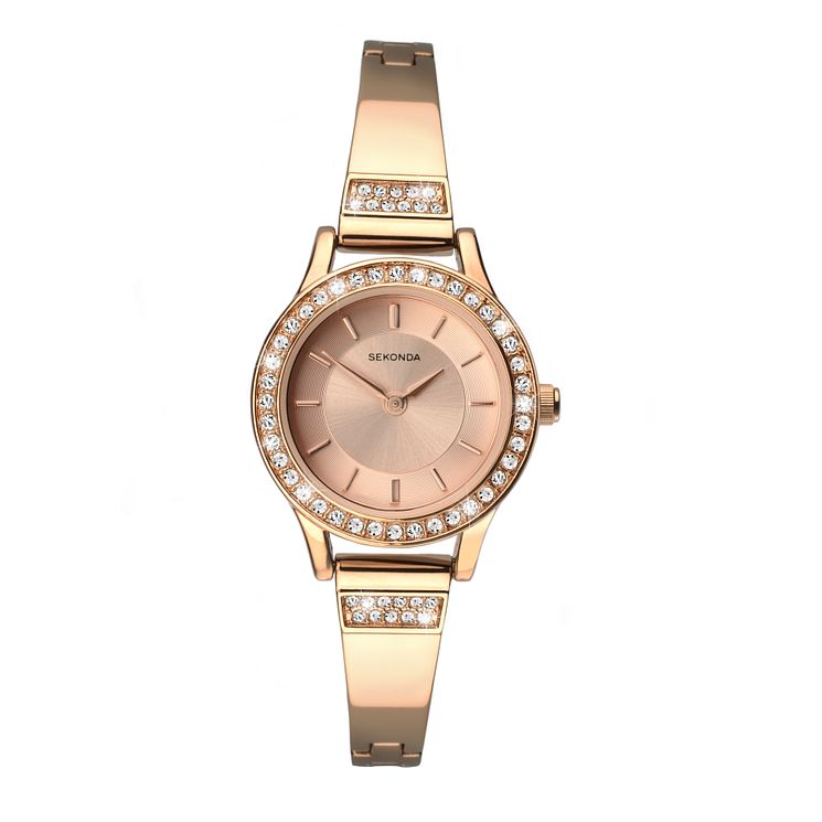 Sekonda Ladies Rose Gold Plated Bracelet Watch