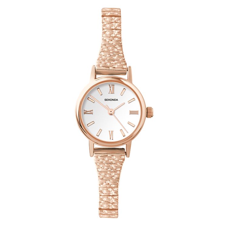 Sekonda Ladies Rose Gold Tone Expander Bracelet Watch