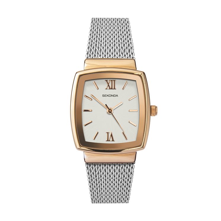 Sekonda Ladies Two Tone Mesh Bracelet Watch