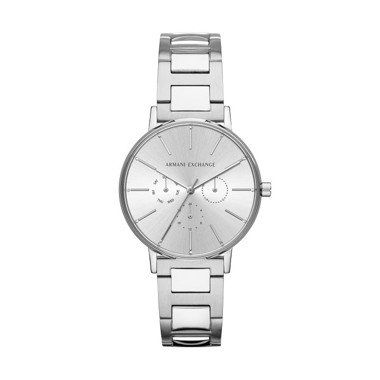 Armani Exchange Silver Plated Stainless Steel Watch