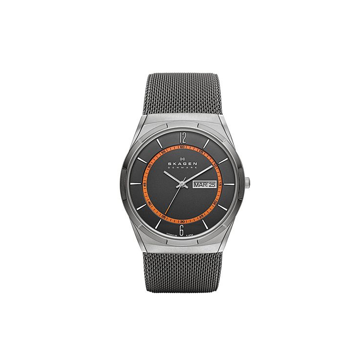 Skagen Aktiv Mens Stainless Steel Mesh Bracelet Watch