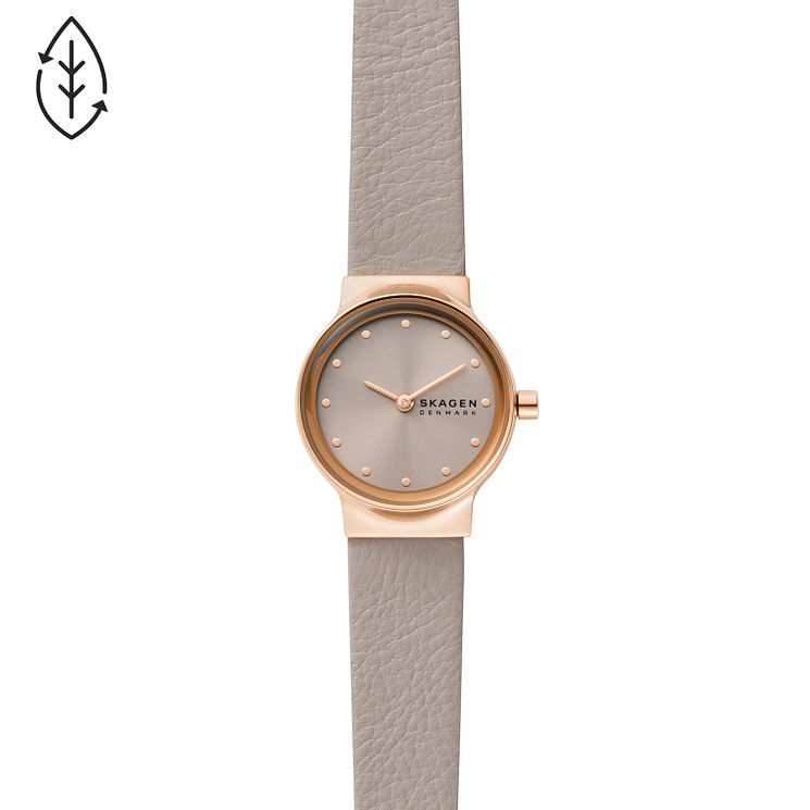 Skagen Freja Ladies Grey Eco Leather Strap Watch