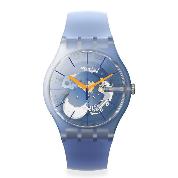 Swatch All That Blues Unisex Blue Silicone Strap Watch