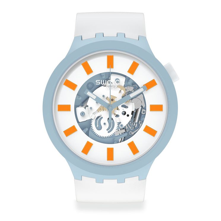Swatch Blite White Biosourced Material Strap Watch