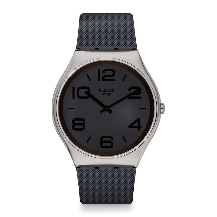 Swatch Day Trick Unisex Grey Rubber Strap Watch