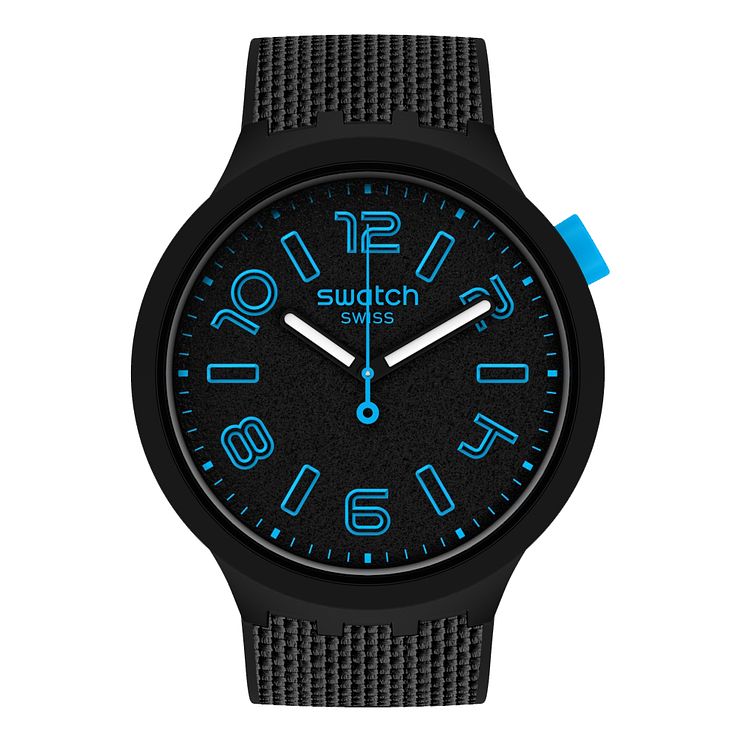Swatch Deep Concrete Silicone Strap Watch
