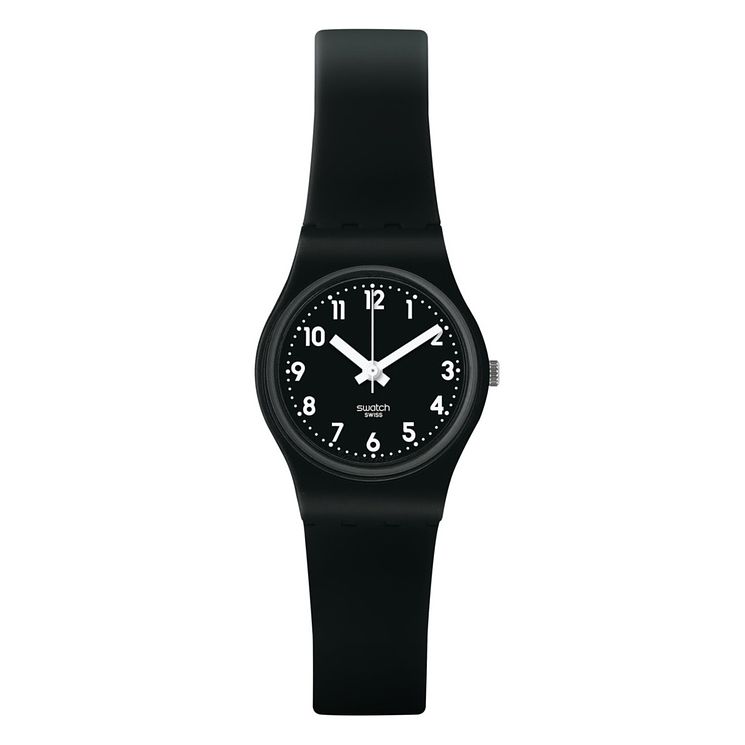 Swatch Lady Black Single Ladies Black Silicone Strap Watch