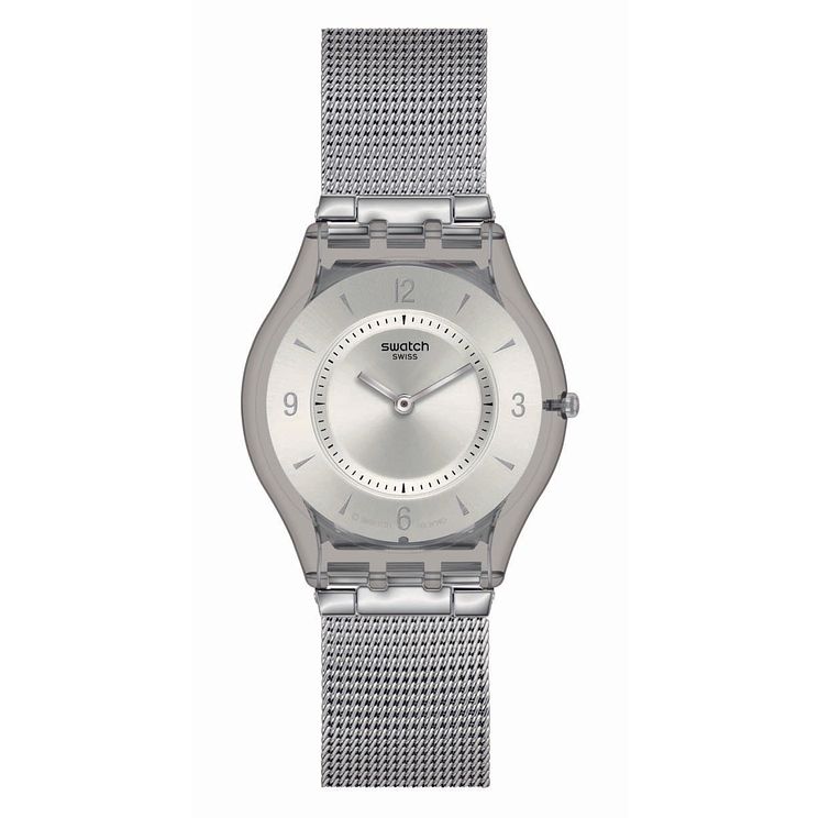 Swatch Metal Knit Unisex Stainless Steel Mesh Bracelet Watch