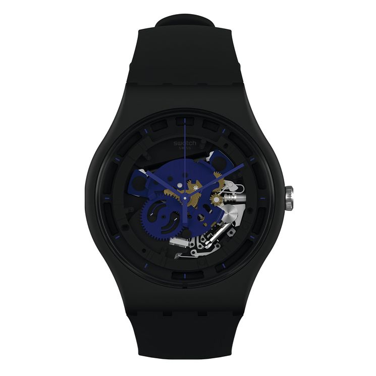 Swatch Time To Blue Big Biosourced Material Strap Watch