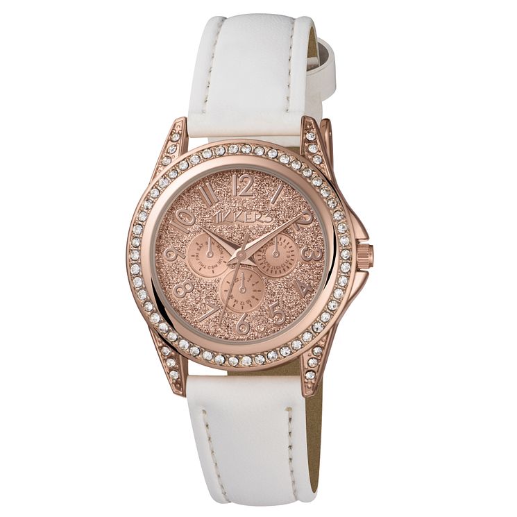 Tikkers Childrens White Strap Watch