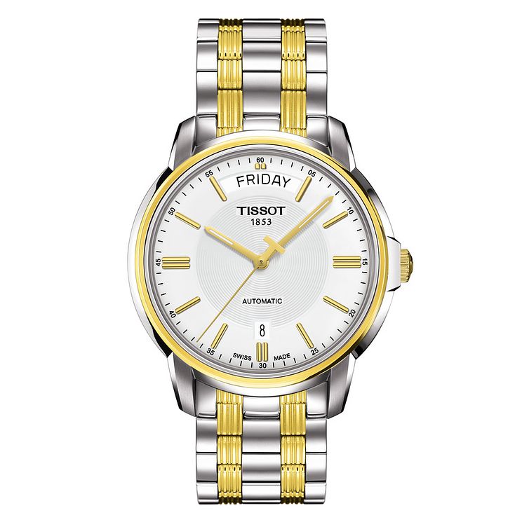 Tissot Automatics Iii Mens Two Tone Bracelet Watch