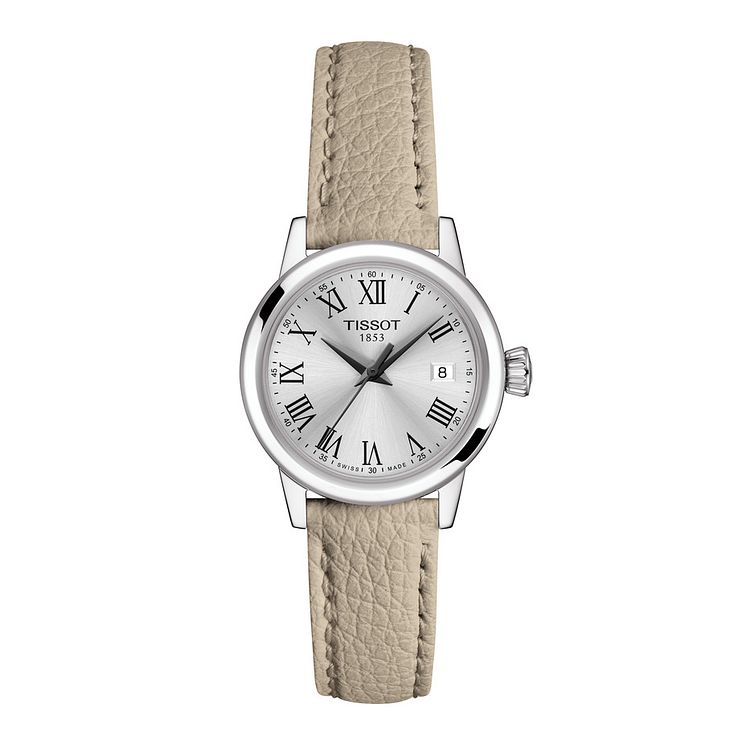 Tissot Classic Dream Ladies Cream Leather Strap Watch