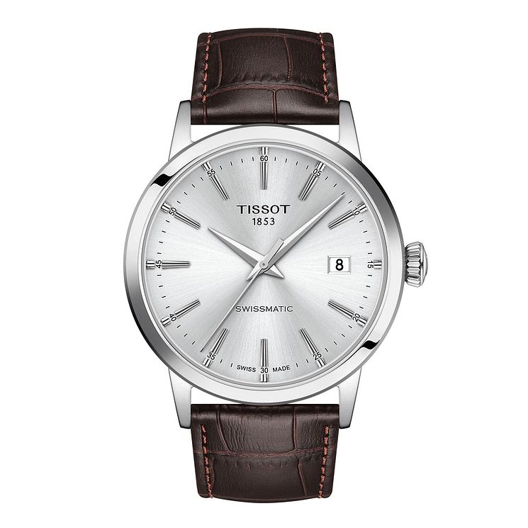 Tissot Classic Dream Swissmatic Brown Leather Strap Watch