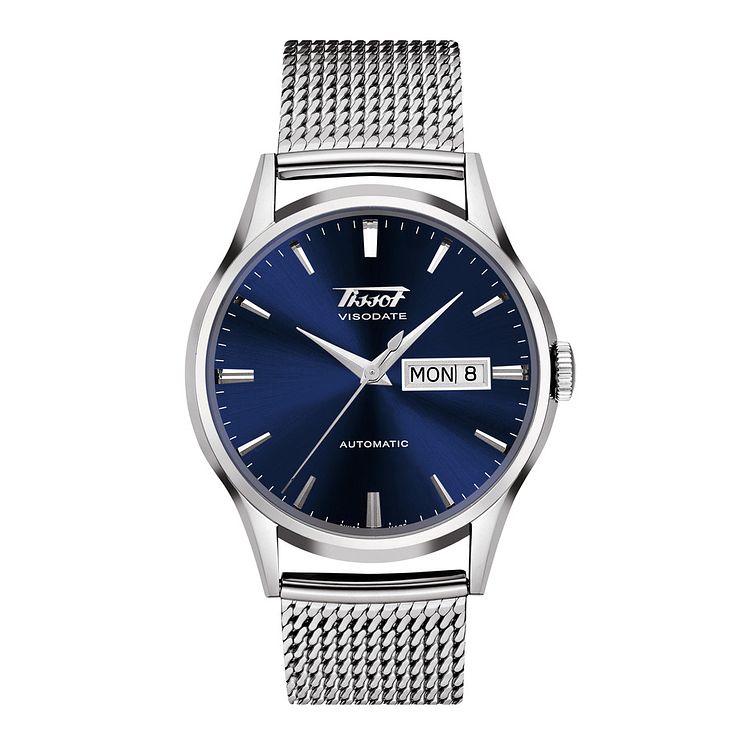 Tissot Heritage Visodate Stainless Steel Mesh Bracelet Watch