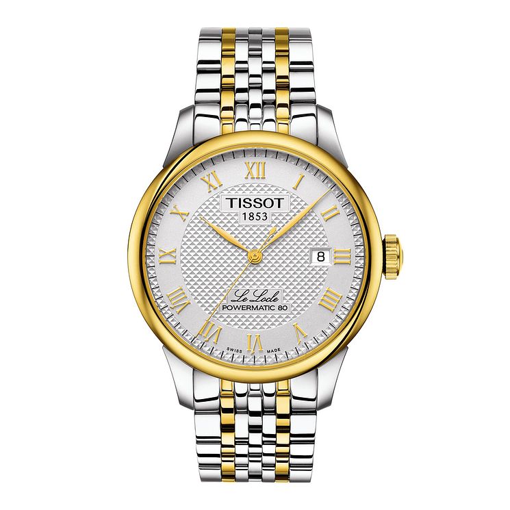 Tissot Le Locle Powermatic 80 Mens Two Tone Bracelet Watch