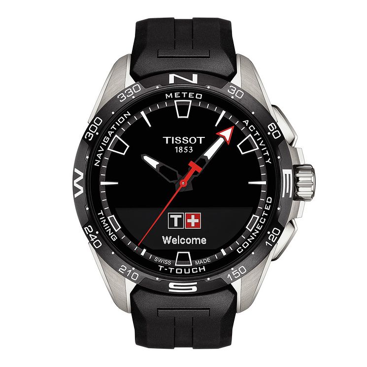 Tissot T-touch Connect Solar Black Rubber Strap Watch