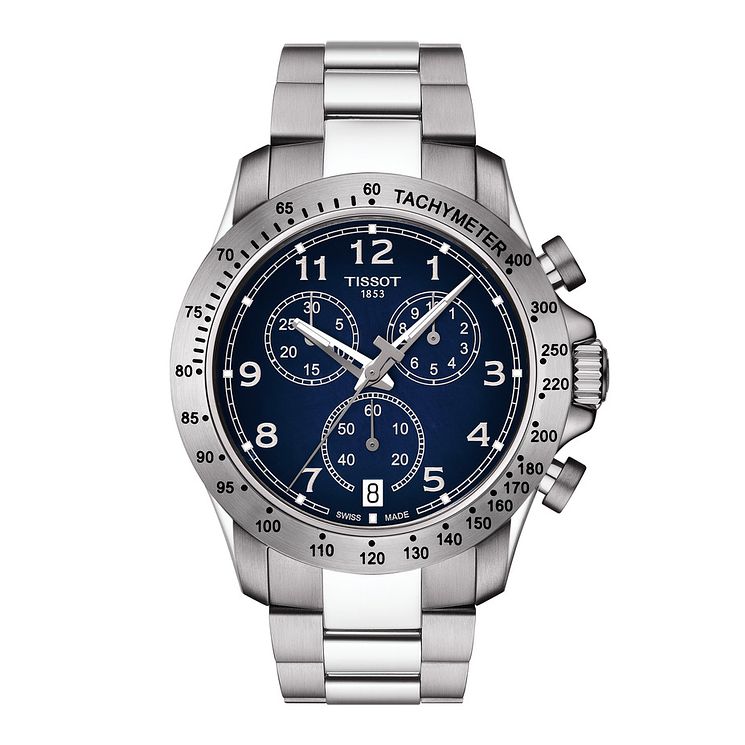 Tissot V8 Chronograph Mens Stainless Steel Bracelet Watch