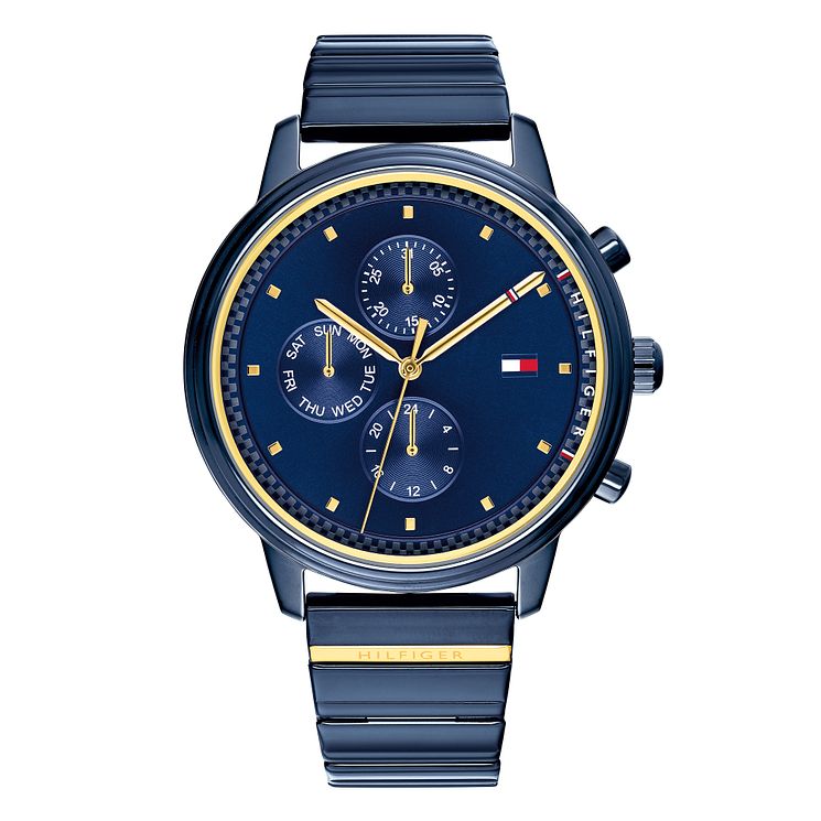 Tommy Hilfiger Ladies Blue Ip Bracelet Watch