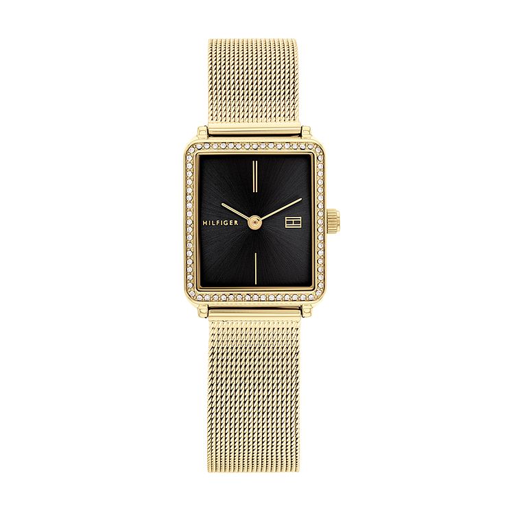 Tommy Hilfiger Ladies Gold Tone Mesh Bracelet Watch